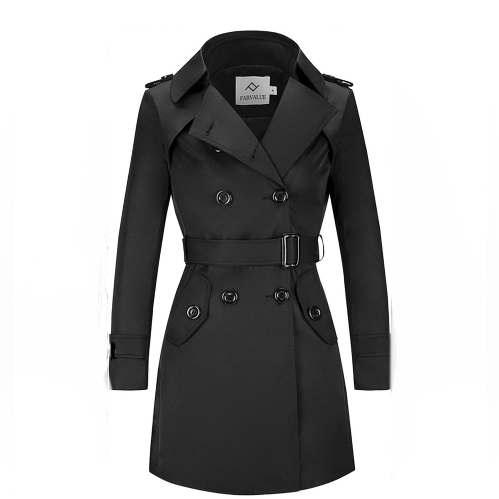 NWT- Classic Double Breasted Trench Coat